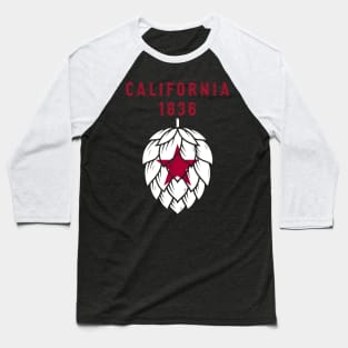 California State Flag 1835 - United States of Craft Beer Baseball T-Shirt